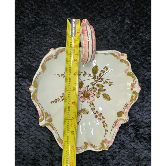 Vintage Homeco Porcelain Shell Trinket Dish |  Vanity Decor | Italy | 1980s - Picture 11 of 12